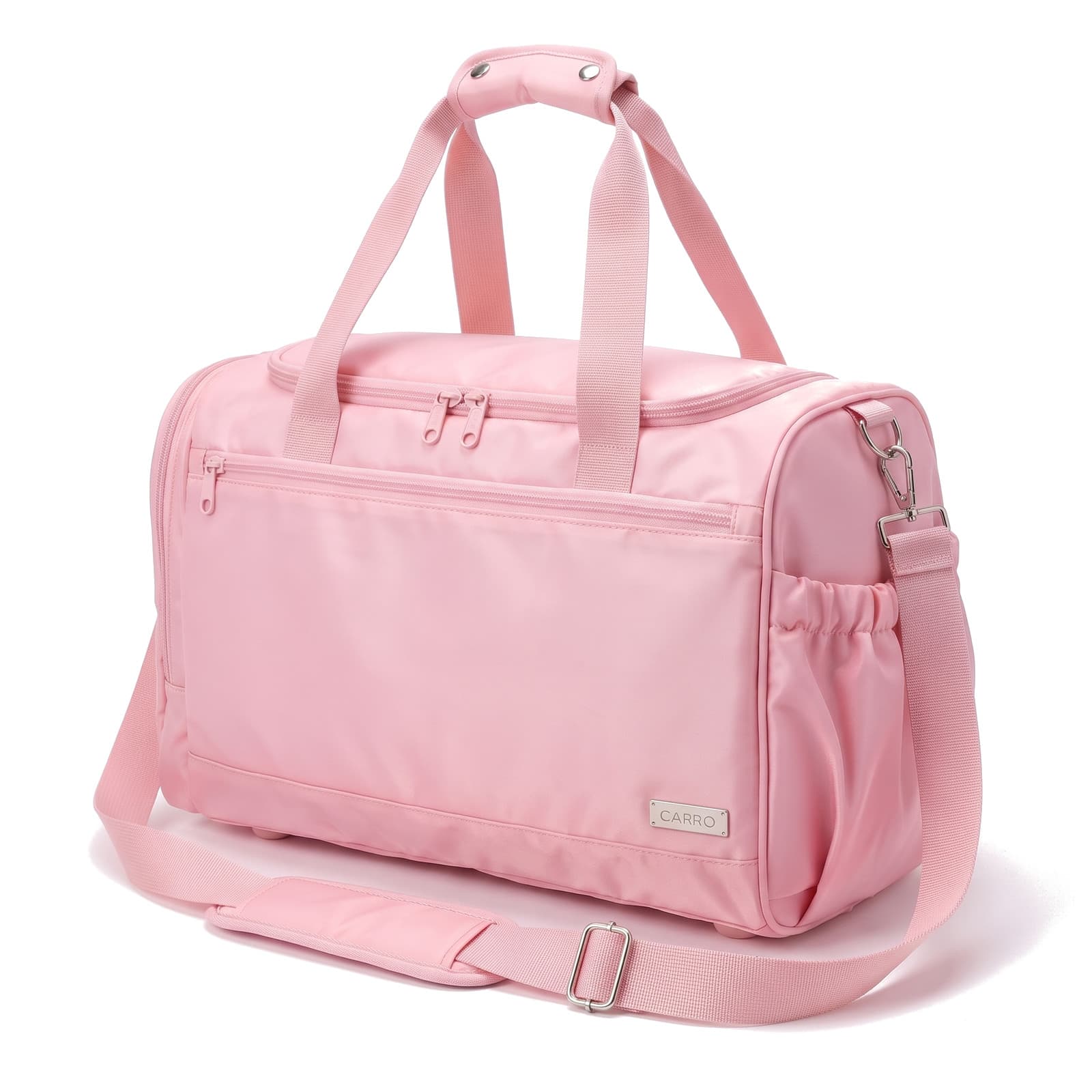 The Original in Light Pink with its shoulder strap, front three-quarter view